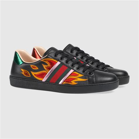 gucci flames on feet|Gucci ace shoes customer service.